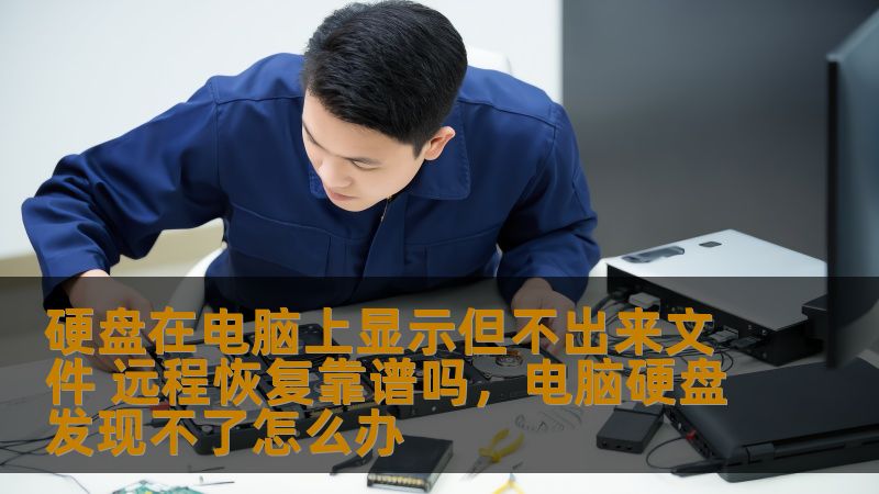 硬盘在电脑上显示但不出来文件 远程恢复靠谱吗，电脑硬盘发现不了怎么办