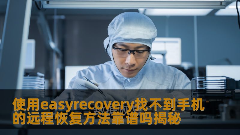 使用easyrecovery找不到手机的远程恢复方法靠谱吗揭秘