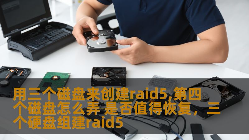 用三个磁盘来创建raid5,第四个磁盘怎么弄 是否值得恢复，三个硬盘组建raid5