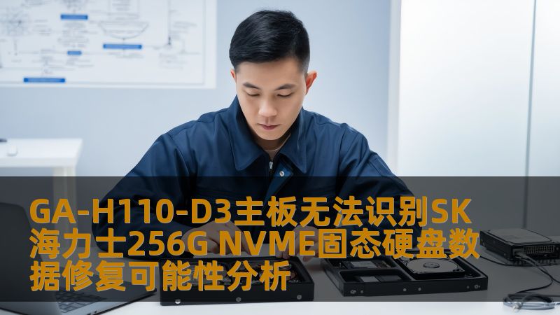 GA-H110-D3主板无法识别SK海力士256G NVME固态硬盘数据修复可能性分析
