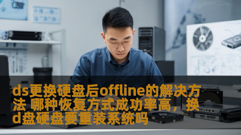 ds更换硬盘后offline的解决方法 哪种恢复方式成功率高，换d盘硬盘要重装系统吗