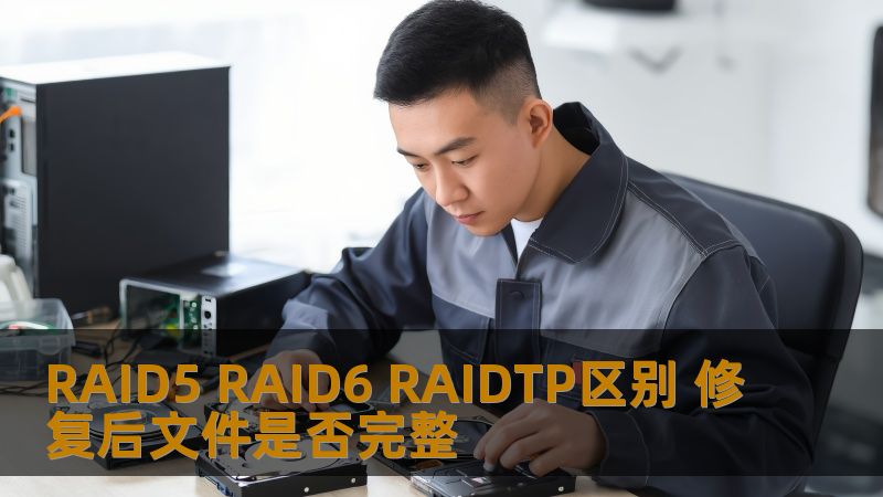 RAID5 RAID6 RAIDTP区别 修复后文件是否完整 RAID5 RAID6 RAIDTP区别 修复后文件是否完整