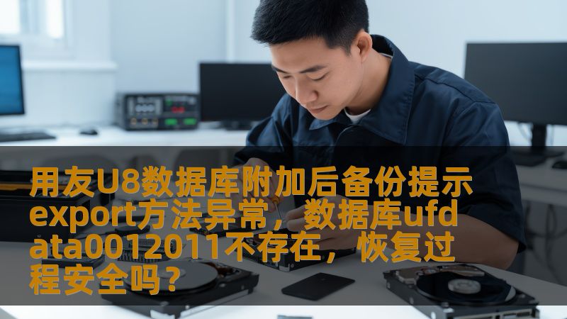 用友U8数据库附加后备份提示export方法异常,数据库ufdata0012011不存在,恢复过程安全吗? 用友U8数据库附加后备份提示export方法异常,数据库ufdata0012011不存在,恢复过程安全吗?