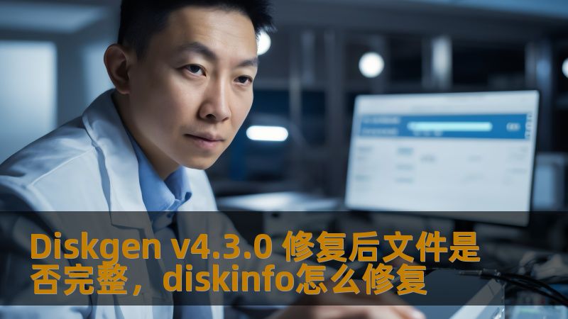 Diskgen v4.3.0 修复后文件是否完整，diskinfo怎么修复