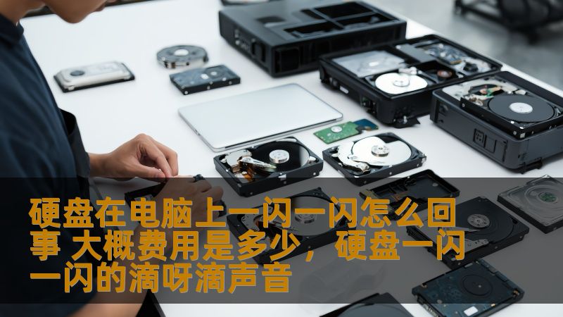 硬盘在电脑上一闪一闪怎么回事 大概费用是多少，硬盘一闪一闪的滴呀滴声音
