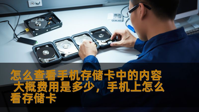 怎么查看手机存储卡中的内容 大概费用是多少，手机上怎么看存储卡