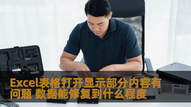 Excel表格打开显示部分内容有问题 数据能修复到什么程度 Excel表格打开显示部分内容有问题 数据能修复到什么程度