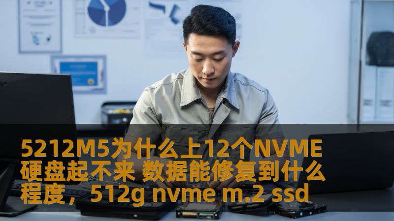 5212M5为什么上12个NVME硬盘起不来 数据能修复到什么程度，512g nvme m.2 ssd