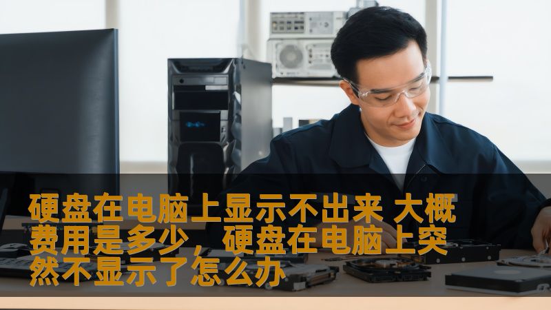 硬盘在电脑上显示不出来 大概费用是多少，硬盘在电脑上突然不显示了怎么办