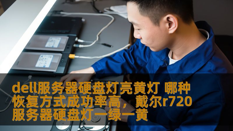 dell服务器硬盘灯亮黄灯 哪种恢复方式成功率高，戴尔r720服务器硬盘灯一绿一黄