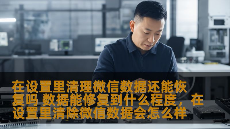 在设置里清理微信数据还能恢复吗 数据能修复到什么程度，在设置里清除微信数据会怎么样