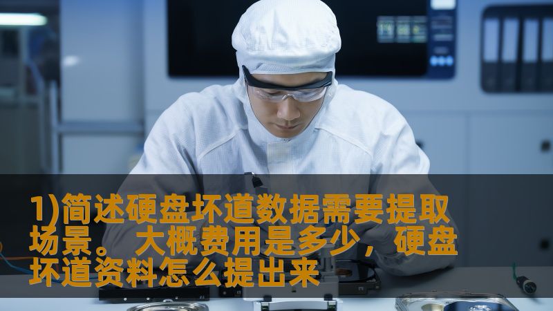 1)简述硬盘坏道数据需要提取场景。 大概费用是多少，硬盘坏道资料怎么提出来