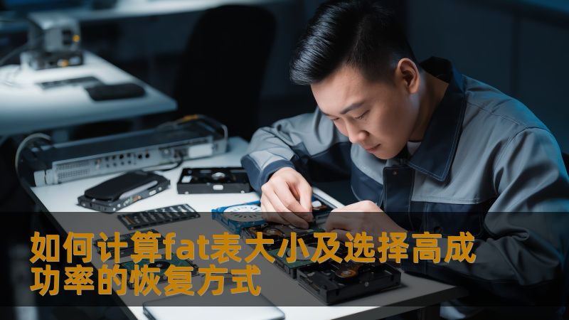 如何计算fat表大小及选择高成功率的恢复方式