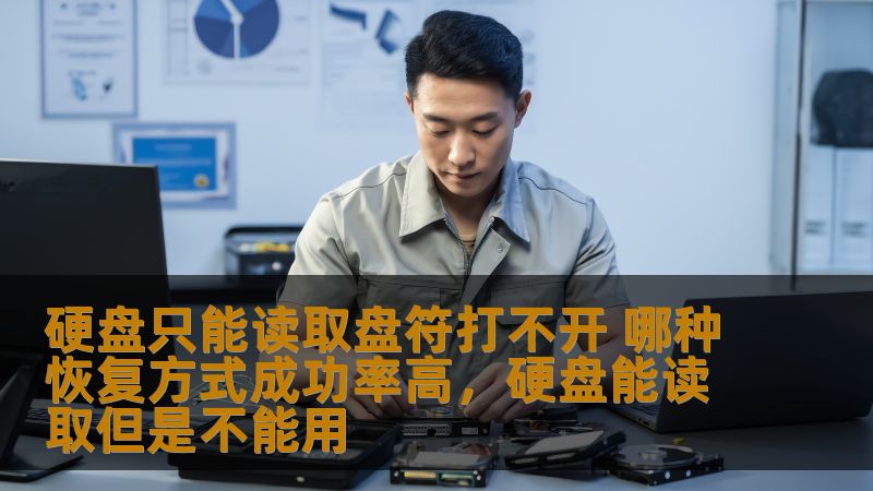 硬盘只能读取盘符打不开 哪种恢复方式成功率高，硬盘能读取但是不能用