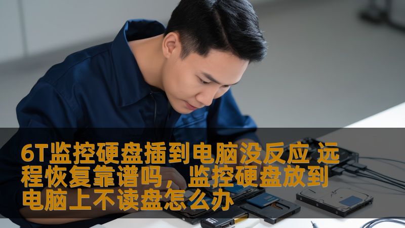 6T监控硬盘插到电脑没反应 远程恢复靠谱吗，监控硬盘放到电脑上不读盘怎么办