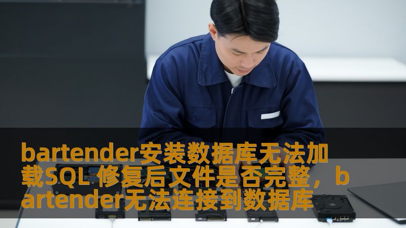 bartender安装数据库无法加载SQL 修复后文件是否完整，bartender无法连接到数据库