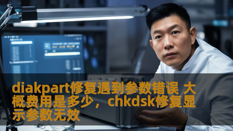 diakpart修复遇到参数错误 大概费用是多少，chkdsk修复显示参数无效