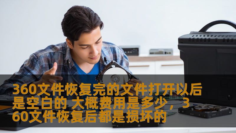 360文件恢复完的文件打开以后是空白的 大概费用是多少，360文件恢复后都是损坏的