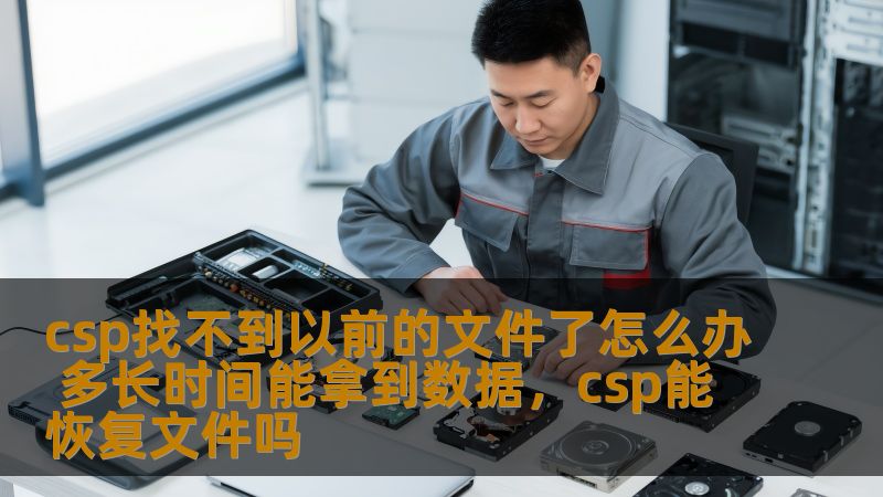 csp找不到以前的文件了怎么办 多长时间能拿到数据,csp能恢复文件吗 csp找不到以前的文件了怎么办 多长时间能拿到数据,csp能恢复文件吗