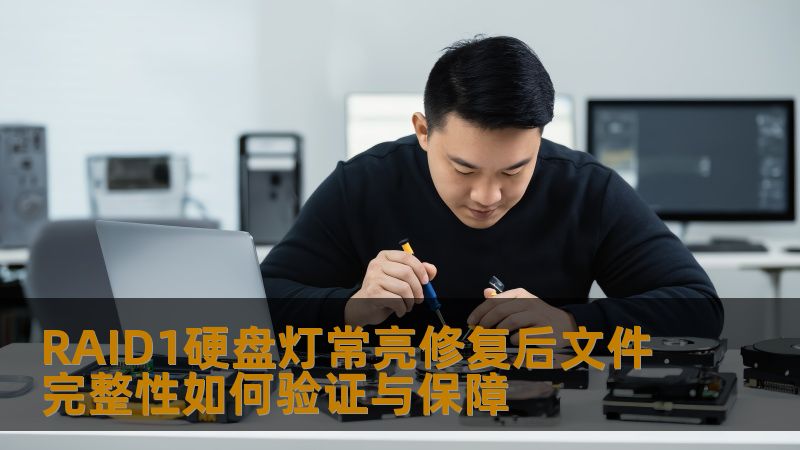 RAID1硬盘灯常亮修复后文件完整性如何验证与保障