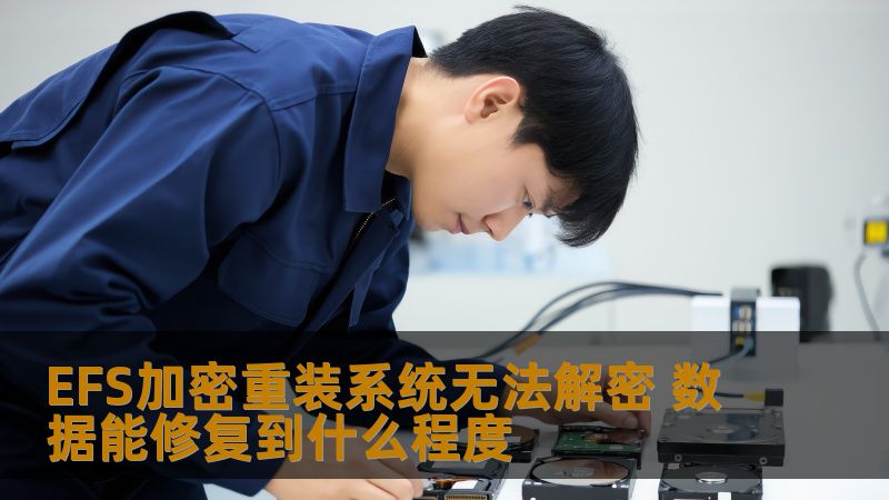 EFS加密重装系统无法解密 数据能修复到什么程度