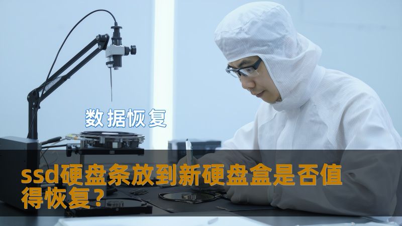 ssd硬盘条放到新硬盘盒是否值得恢复? ssd硬盘条放到新硬盘盒是否值得恢复?