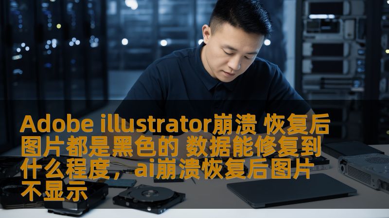Adobe illustrator崩溃 恢复后图片都是黑色的 数据能修复到什么程度，ai崩溃恢复后图片不显示