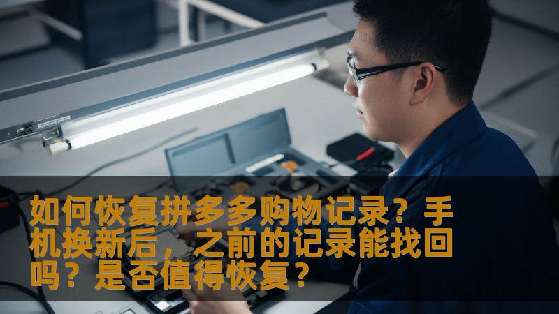 如何恢复拼多多购物记录？手机换新后，之前的记录能找回吗？是否值得恢复？