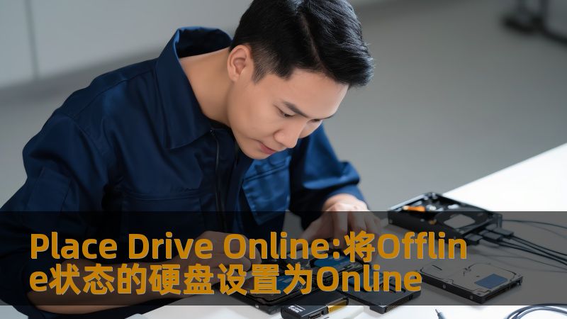 Place Drive Online:将Offline状态的硬盘设置为Online