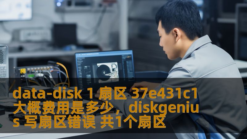 data-disk 1 扇区 37e431c1 大概费用是多少，diskgenius 写扇区错误 共1个扇区