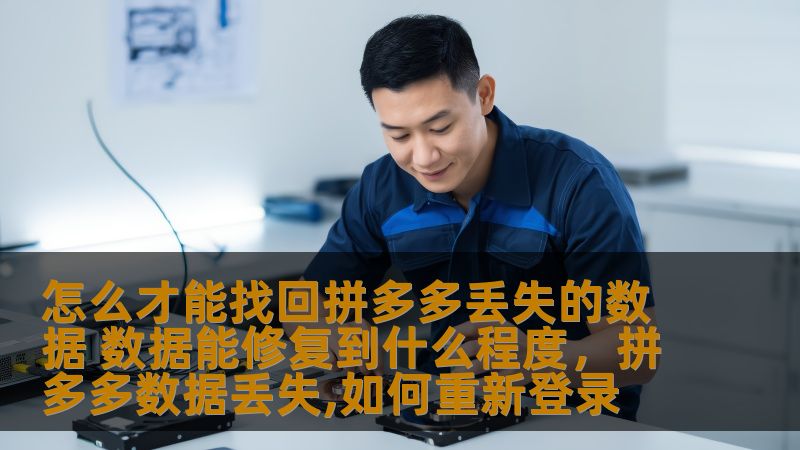 怎么才能找回拼多多丢失的数据 数据能修复到什么程度，拼多多数据丢失,如何重新登录