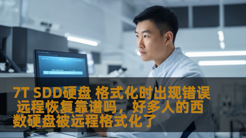 7T SDD硬盘 格式化时出现错误 远程恢复靠谱吗,好多人的西数硬盘被远程格式化了 7T SDD硬盘 格式化时出现错误 远程恢复靠谱吗,好多人的西数硬盘被远程格式化了