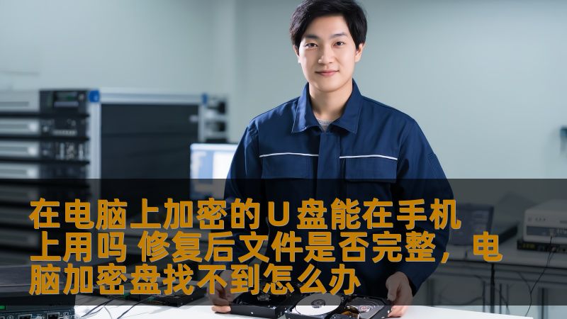 在电脑上加密的∪盘能在手机上用吗 修复后文件是否完整，电脑加密盘找不到怎么办