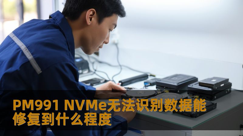 PM991 NVMe无法识别数据能修复到什么程度 PM991 NVMe无法识别数据能修复到什么程度