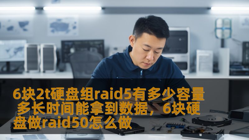6块2t硬盘组raid5有多少容量 多长时间能拿到数据，6块硬盘做raid50怎么做