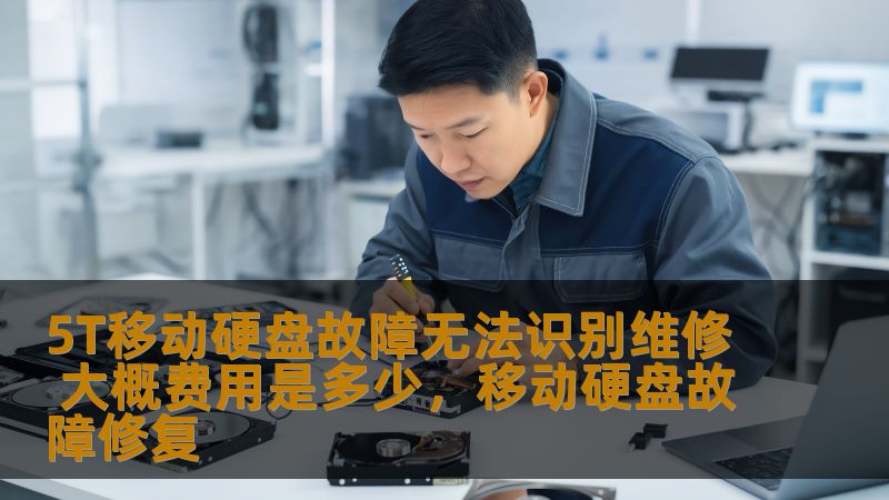 5T移动硬盘故障无法识别维修 大概费用是多少，移动硬盘故障修复