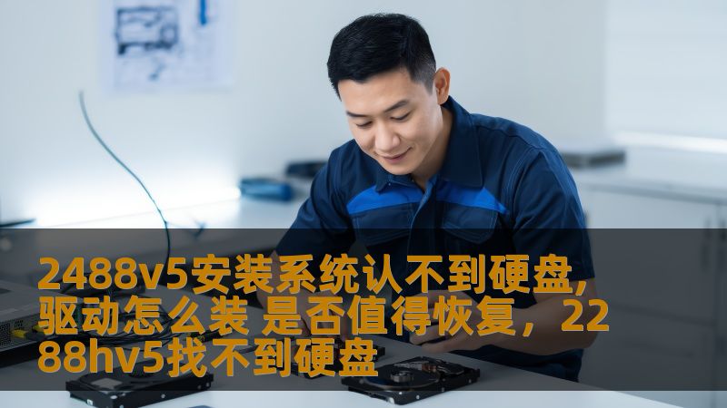 2488v5安装系统认不到硬盘,驱动怎么装 是否值得恢复，2288hv5找不到硬盘