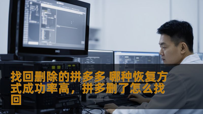 找回删除的拼多多 哪种恢复方式成功率高，拼多删了怎么找回