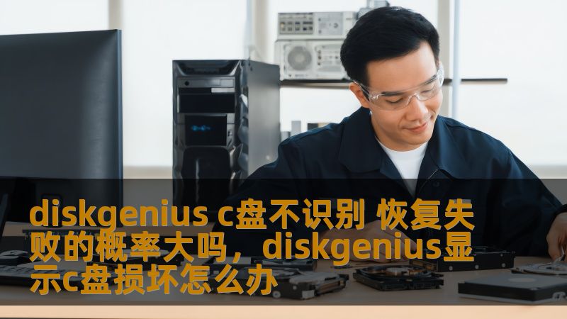 diskgenius c盘不识别 恢复失败的概率大吗，diskgenius显示c盘损坏怎么办