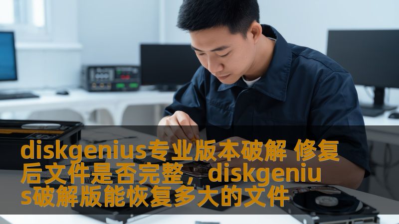 diskgenius专业版本破解 修复后文件是否完整，diskgenius破解版能恢复多大的文件