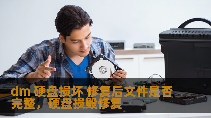 dm 硬盘损坏 修复后文件是否完整，硬盘损毁修复