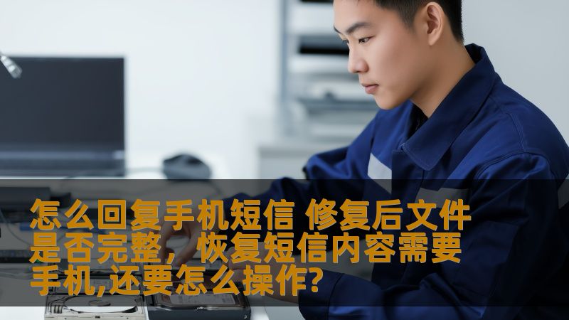 怎么回复手机短信 修复后文件是否完整,恢复短信内容需要手机,还要怎么操作? 怎么回复手机短信 修复后文件是否完整,恢复短信内容需要手机,还要怎么操作?