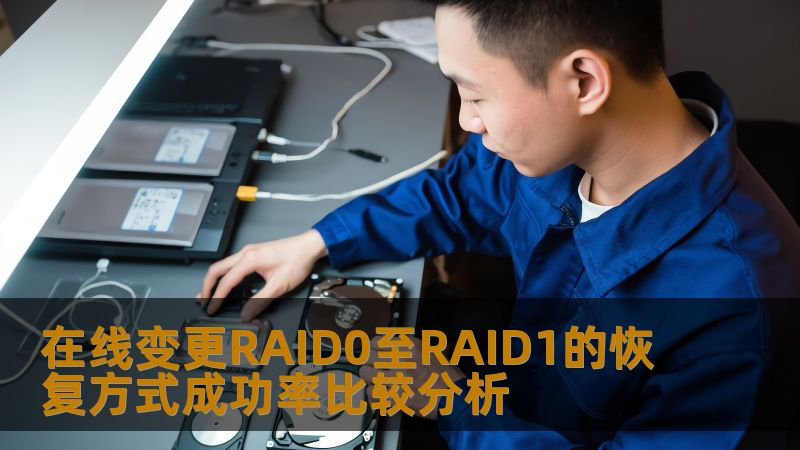 在线变更RAID0至RAID1的恢复方式成功率比较分析