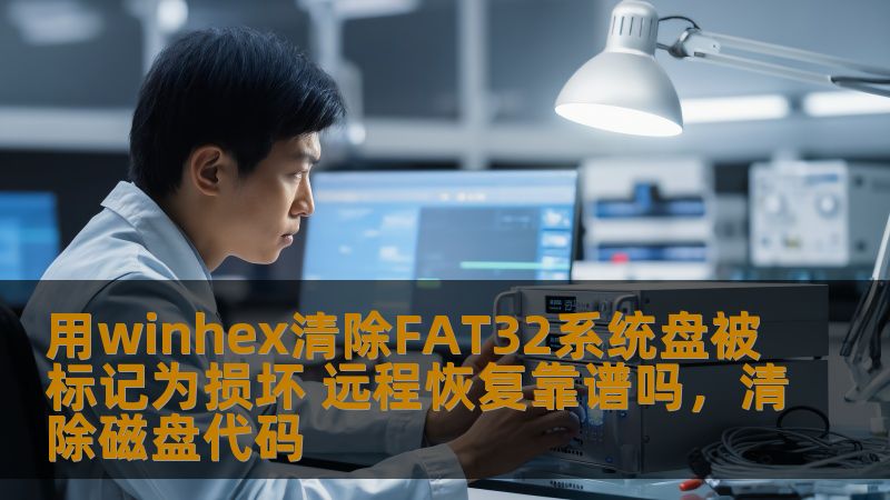 用winhex清除FAT32系统盘被标记为损坏 远程恢复靠谱吗，清除磁盘代码