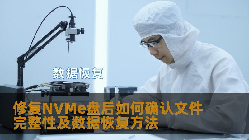 修复NVMe盘后如何确认文件完整性及数据恢复方法 修复NVMe盘后如何确认文件完整性及数据恢复方法