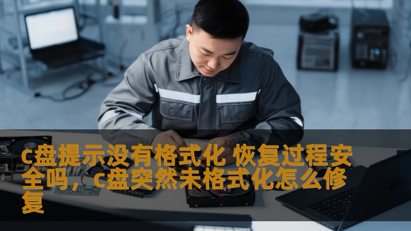 c盘提示没有格式化 恢复过程安全吗，c盘突然未格式化怎么修复