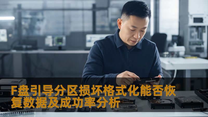 F盘引导分区损坏格式化能否恢复数据及成功率分析