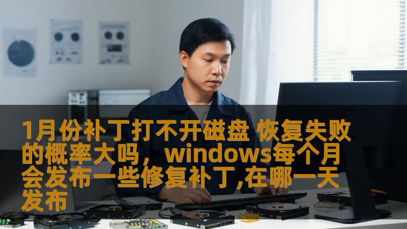 1月份补丁打不开磁盘 恢复失败的概率大吗，windows每个月会发布一些修复补丁,在哪一天发布