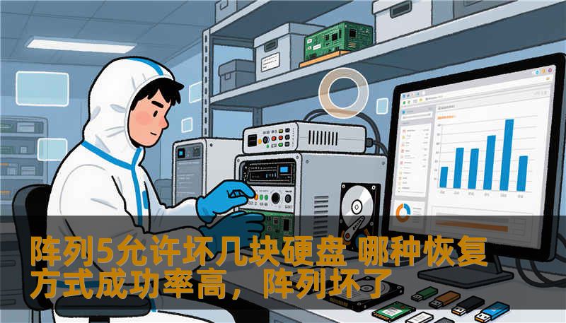 阵列5允许坏几块硬盘 哪种恢复方式成功率高，阵列坏了