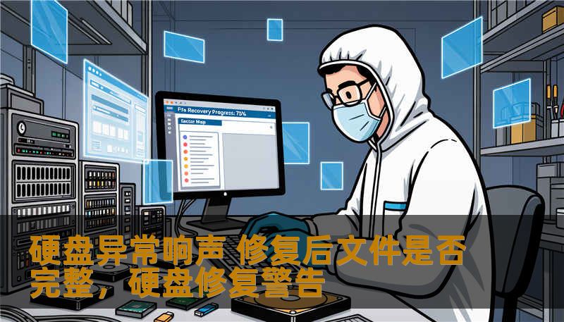 硬盘异常响声 修复后文件是否完整，硬盘修复警告